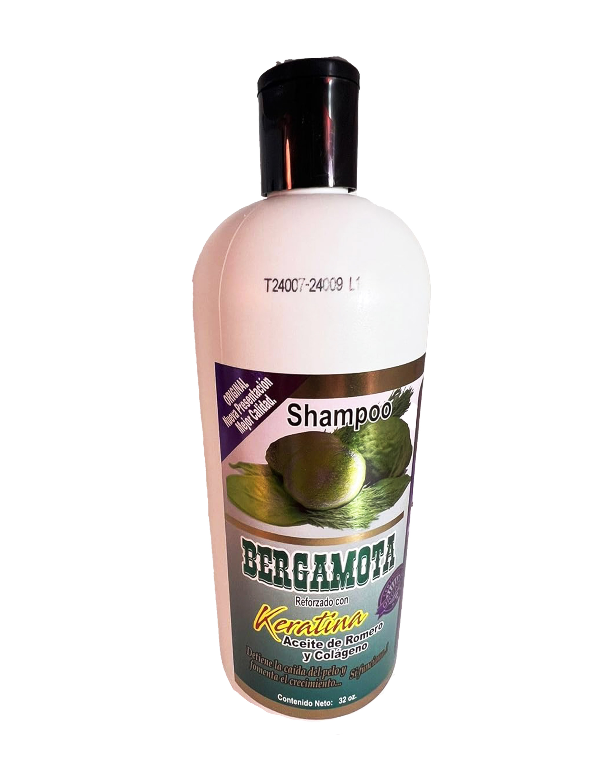 Bergamot Hair Care Set for Thinning Hair: Keratin, Rosemary Oil, Collagen - Minoxidil-Free / Set de Bergamota para Cabello Delgado: Keratina, Romero, Colágeno - Libre de Minoxidil
