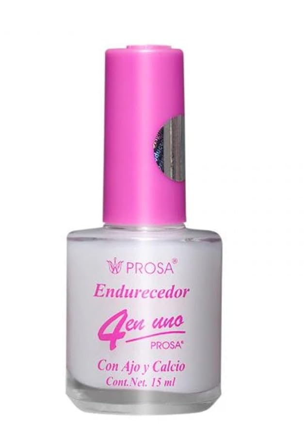 Esmalte Endurecedor de Uñas Prosa 4 en 1 | Fortalecedor y Protector de Uñas | 0.5 fl oz