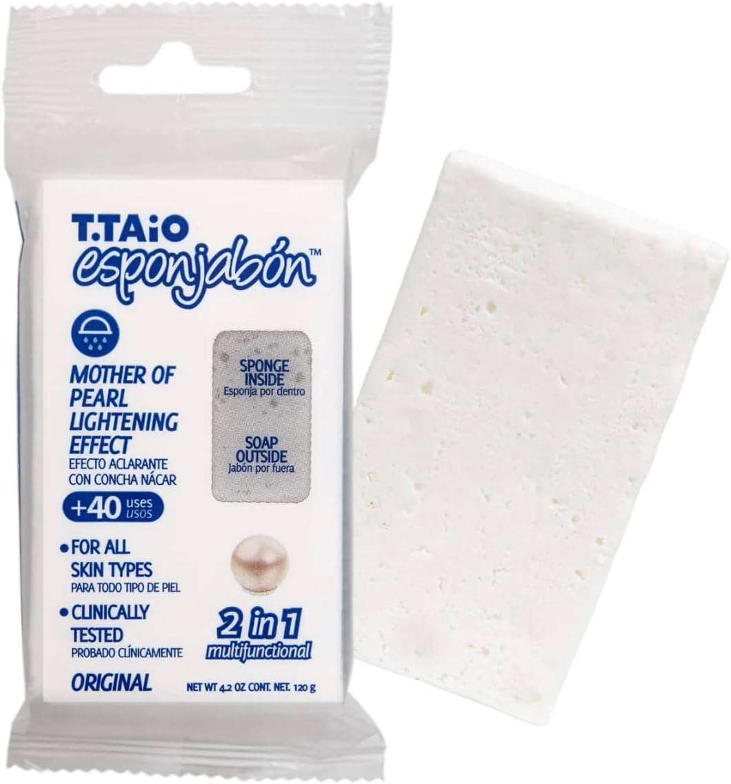 Esponjabón de Concha de Nácar | Exfoliante y Aclarante Natural | 1 Pieza