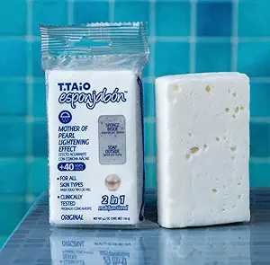 Esponjabón de Concha de Nácar | Exfoliante y Aclarante Natural | 1 Pieza