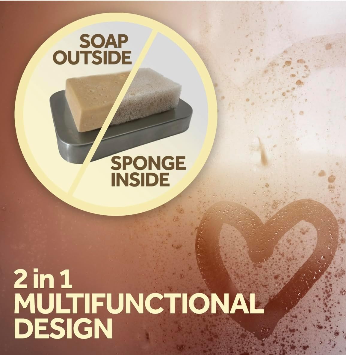 Esponjabon de Avena Exfoliante / Oatmeal Exfoliating Soap Sponge (1 Pack)