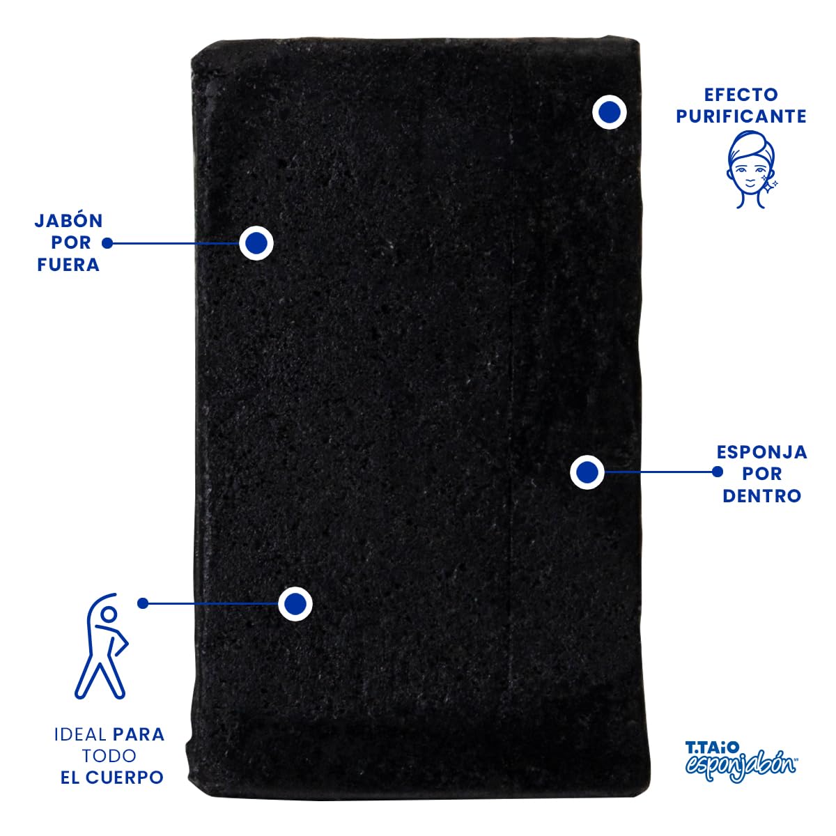 10 Pack Activated Charcoal Soap Sponges for Deep Cleansing