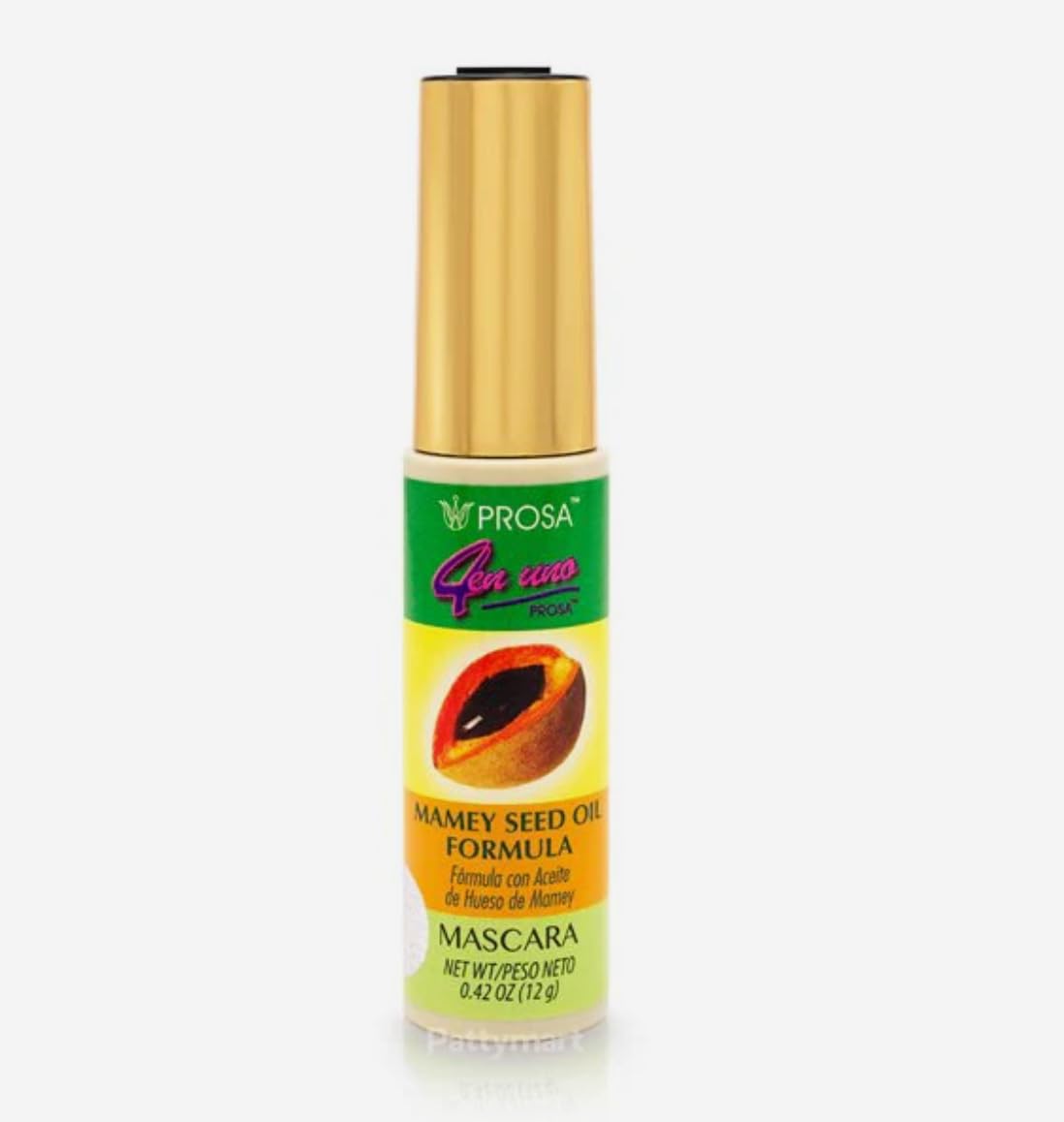 Máscara de Pestañas PROSA con Aceite de Mamey, Negro, 0.42 oz