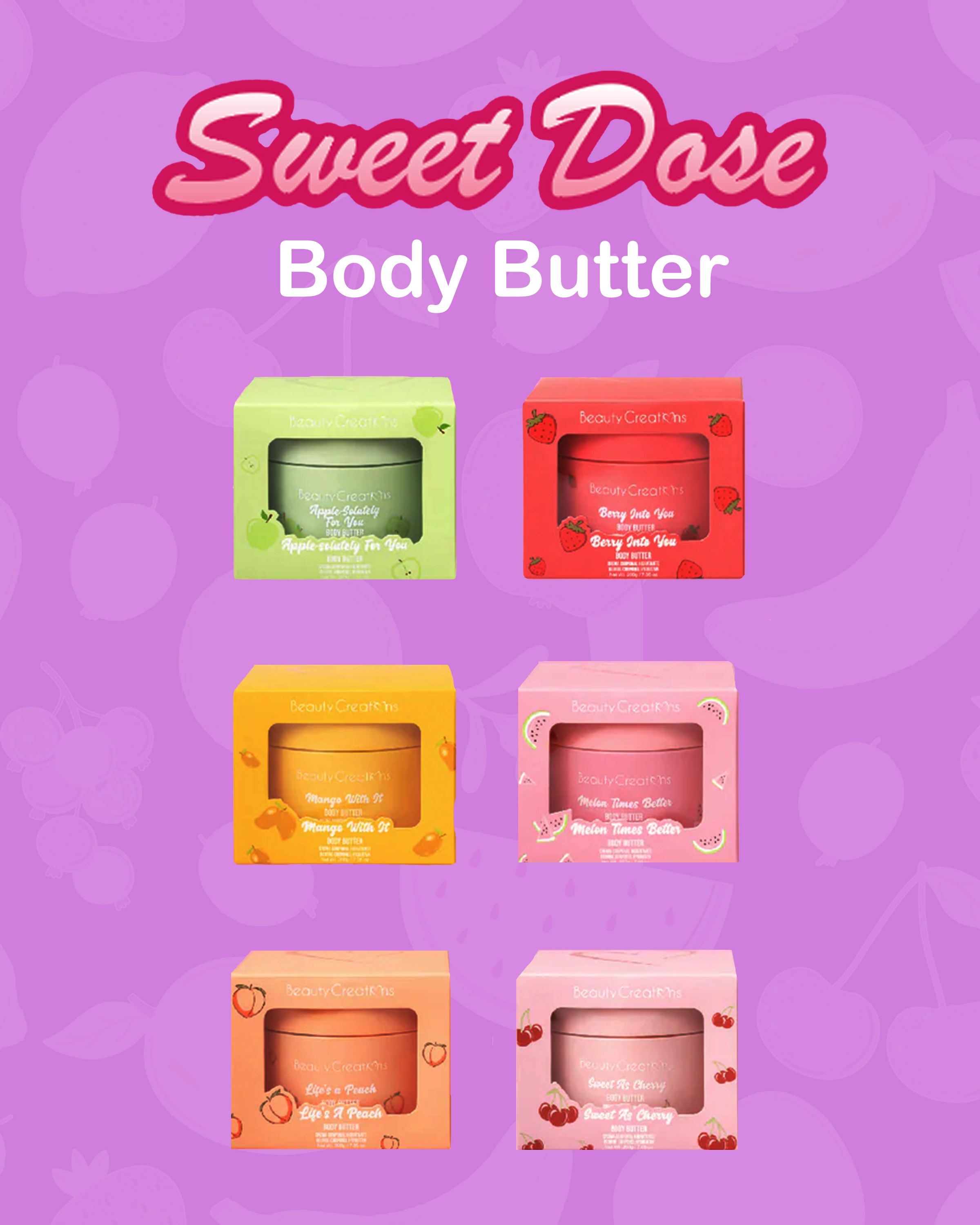 Beauty Creations Sweet Dose Body Butter – Hydrating Body Care for Smooth, Glowing Skin