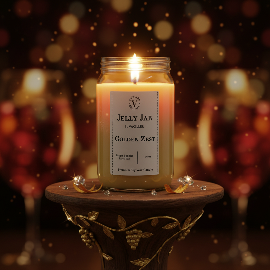 Golden Zest Jelly Jar