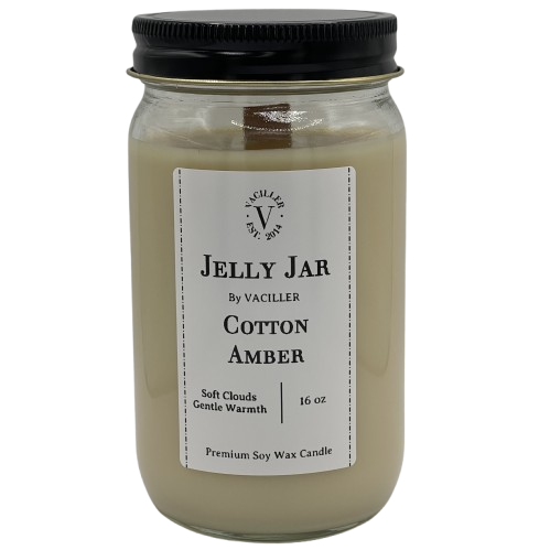 Cotton Amber Jelly Jar