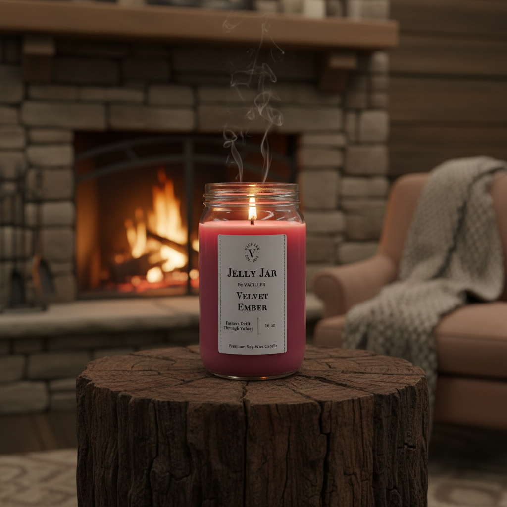Velvet Ember Jelly Jar