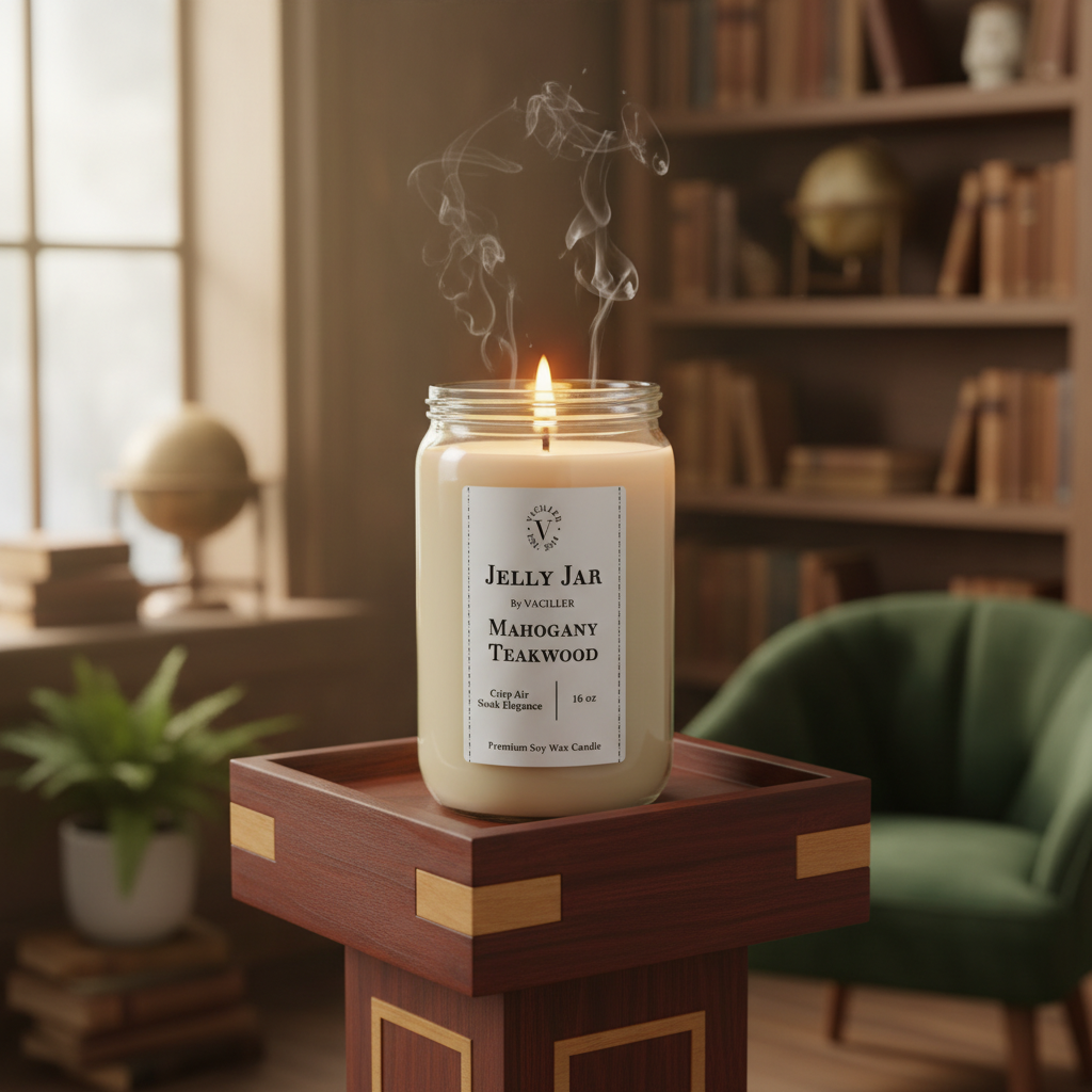 Mahogany Teakwood Jelly Jar 