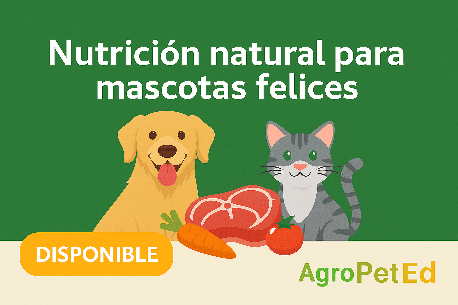 📘 Ebook: Guía completa de alimentación natural para perros y gatos 