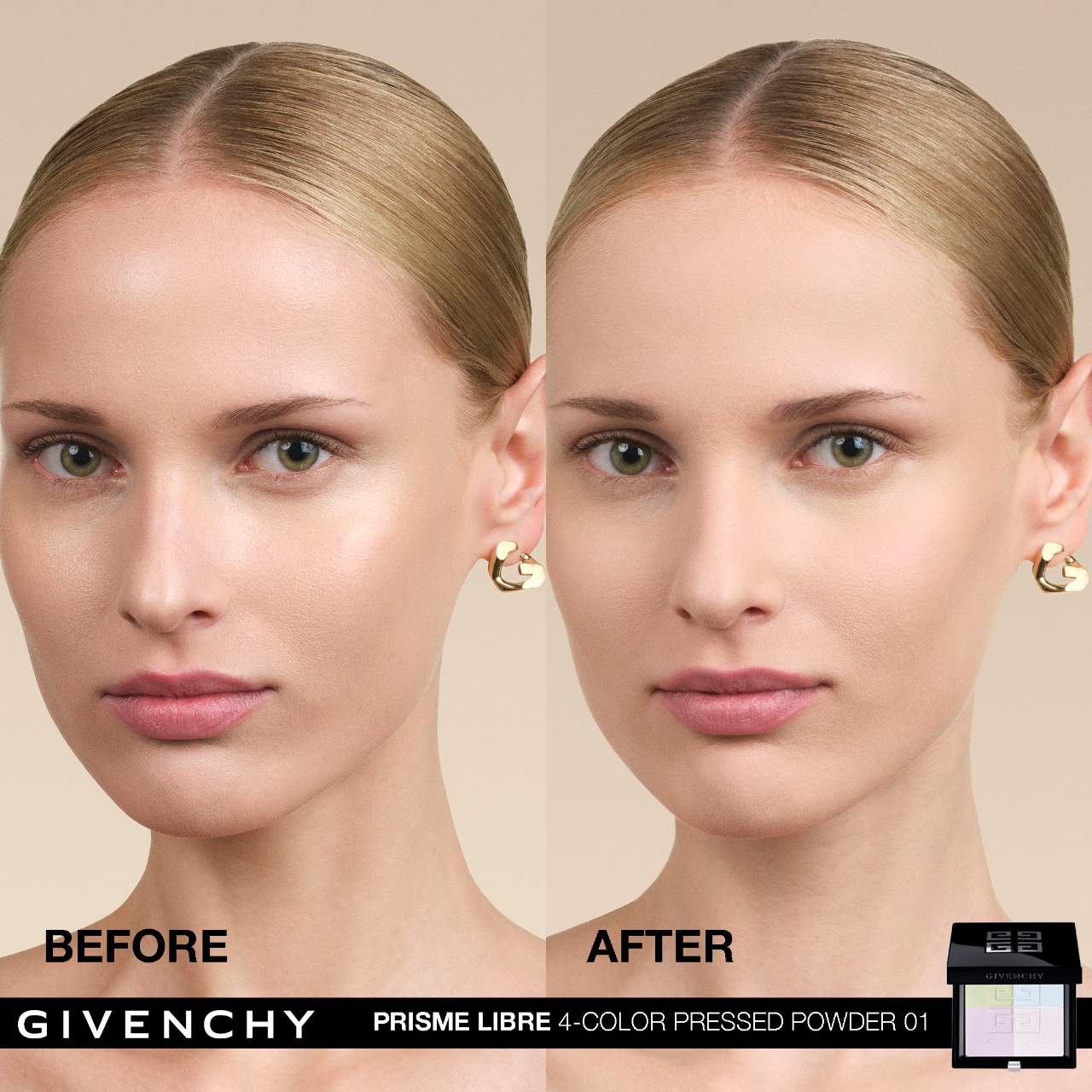 Prisme Libre Blurring & Color-Correcting Matte Pressed Powder
