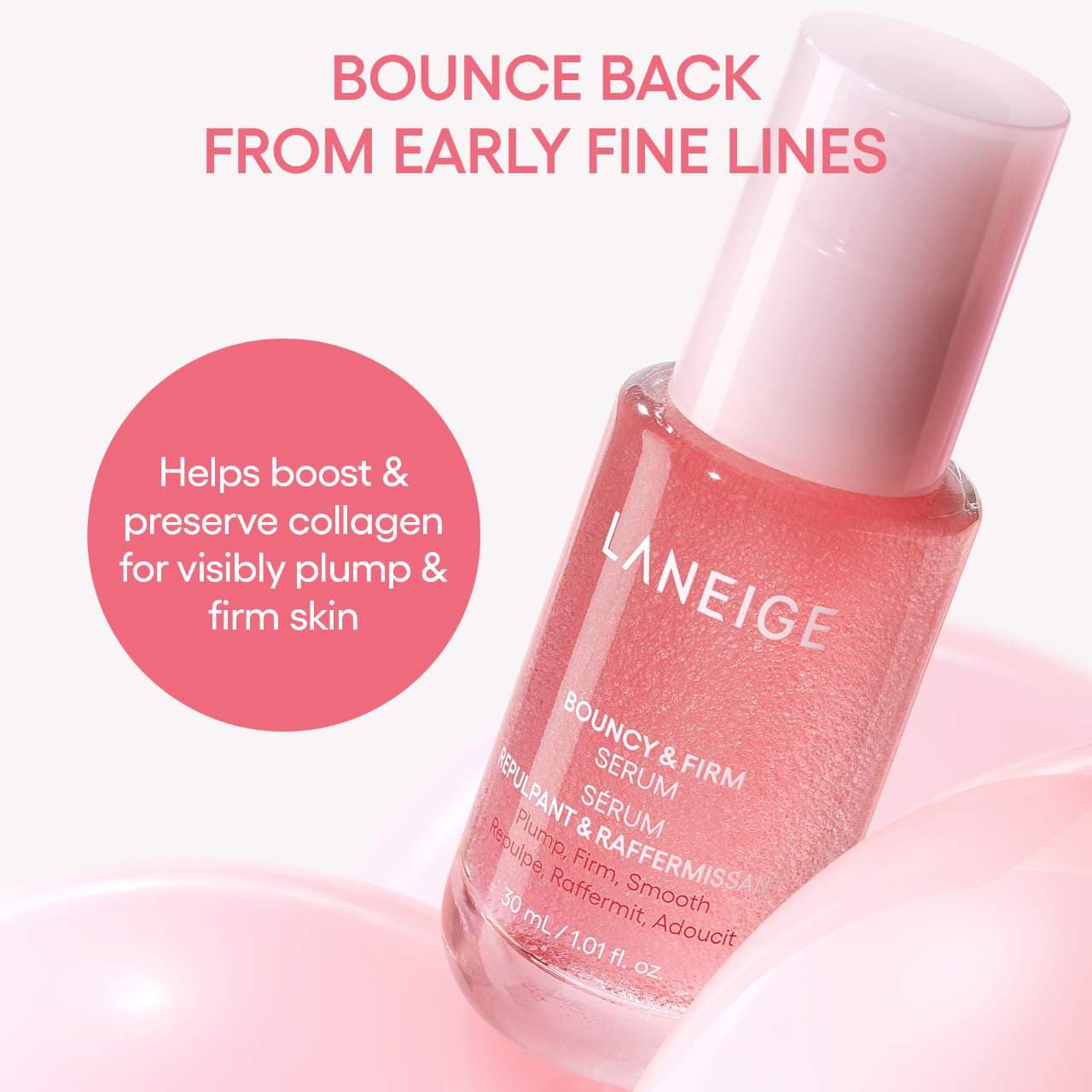 Bouncy & Firm Radiance Boosting Serum with Peony & Collagen Complex