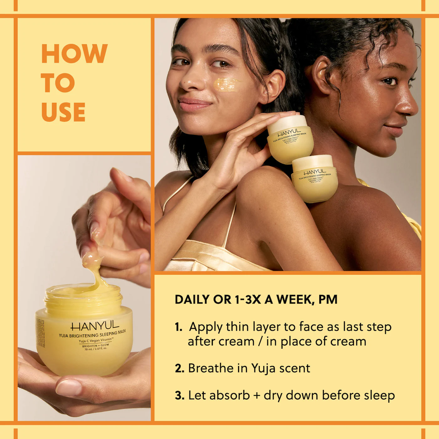 Yuja Brightening Sleeping Mask with Vitamin C and Niacinamide