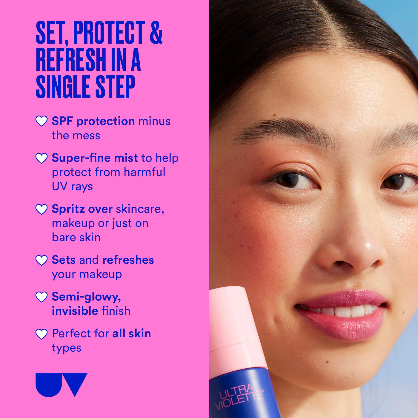 Preen Screen SPF 50 Facial Sunscreen Mist With Niacinamide