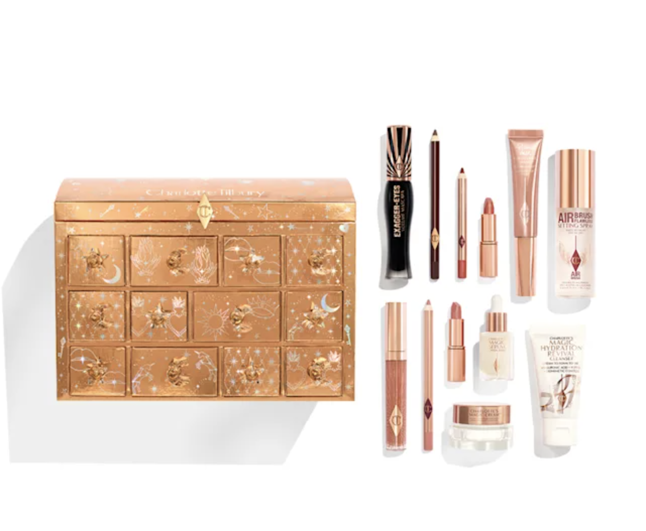 CHARLOTTE'S BEAUTY TREASURE CHEST 12 DOOR BEAUTY ADVENT CALENDAR