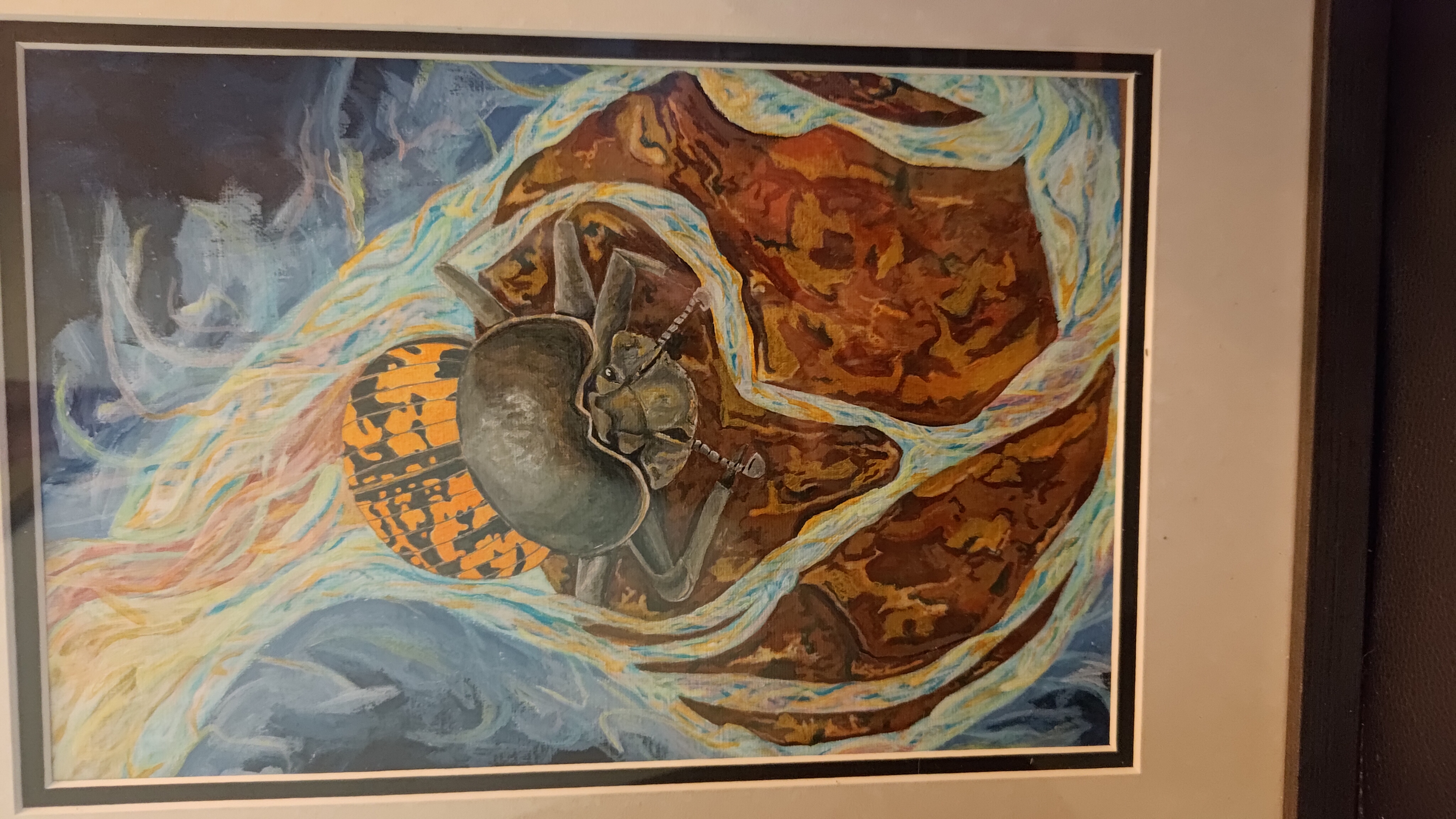 Framed Abstract Painting