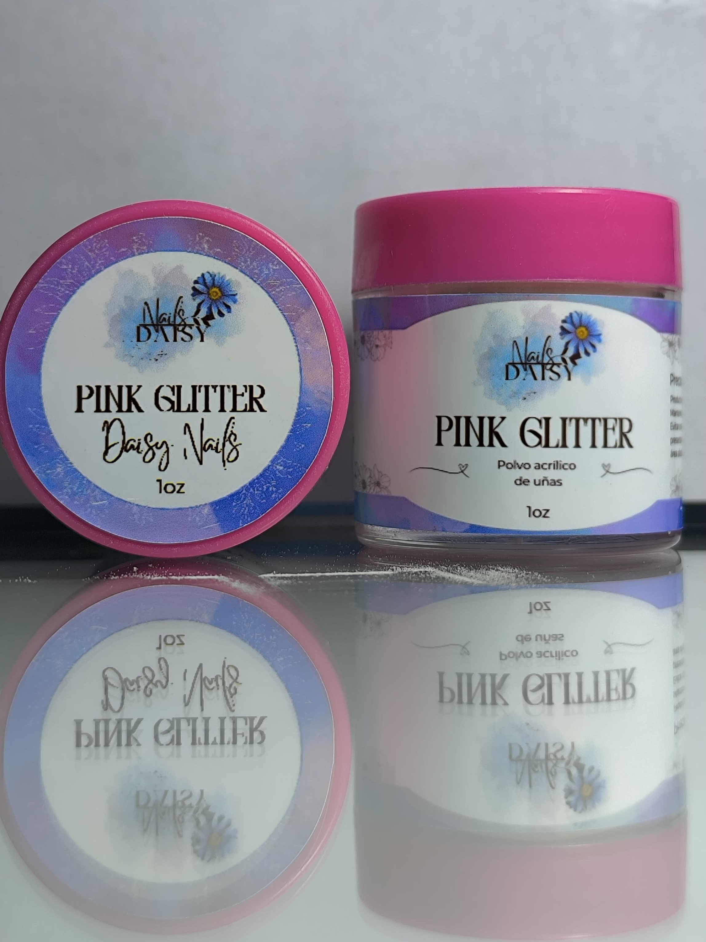 Acrilico pink Glitter