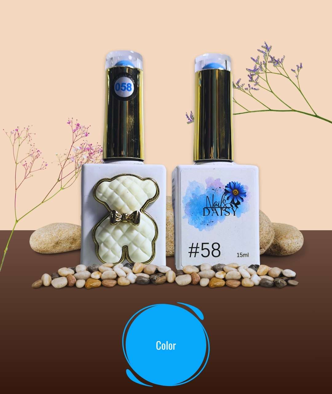 Semipermanente Daisy Nails 58