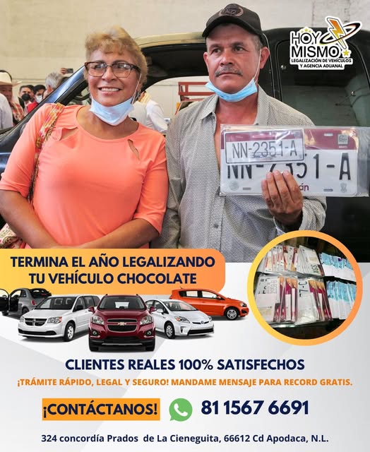 ANTICIPO: Agencia Aduanal HoyMIsmo - Trámite y seguimiento  (American Vehicle Legalization Service)