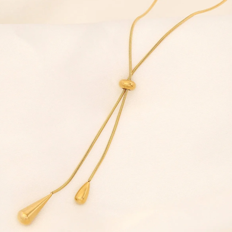 TEULRIP Snake Bone Chain Necklace - Statement Jewellery