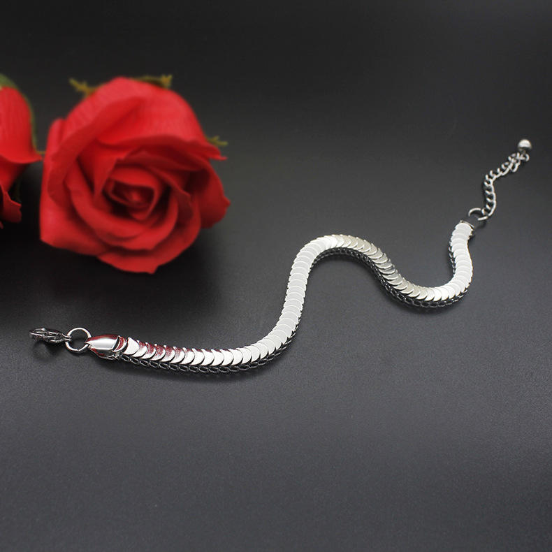 TEULRIP Titanium Steel Fish Scale - Unisex Bracelet