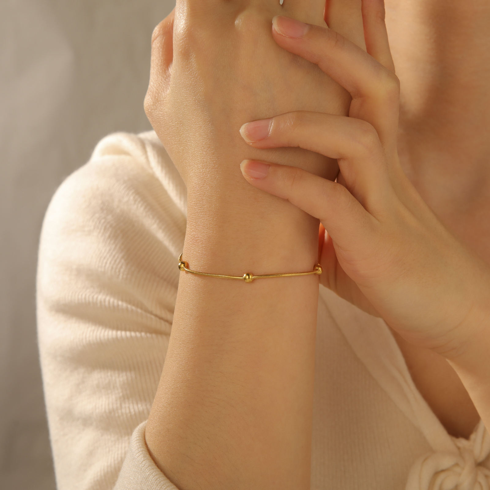 TEULRIP  Round Beads Bracelet or Anklet for Girls