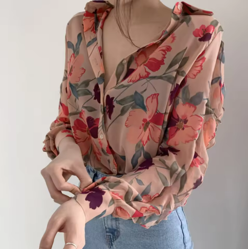 Floral Chiffon Blouse