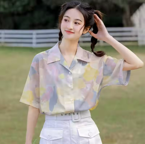 Floral Short-Sleeve Shirt