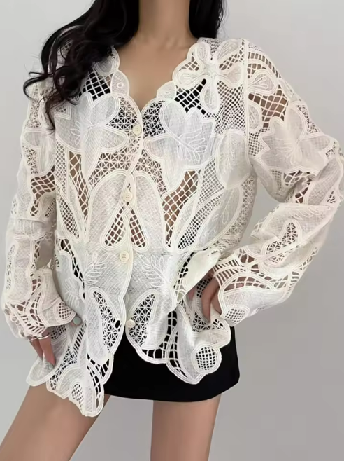 White Lace Blouse