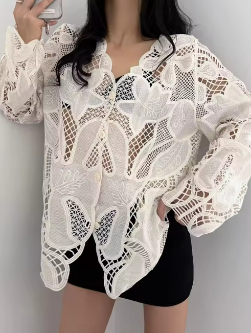 White Lace Blouse