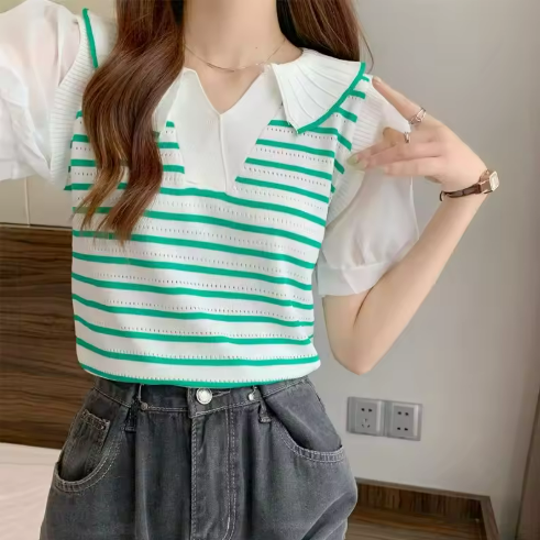 Striped Knit Vest