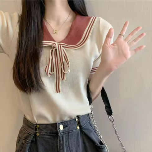 Women's Sailor Collar Top