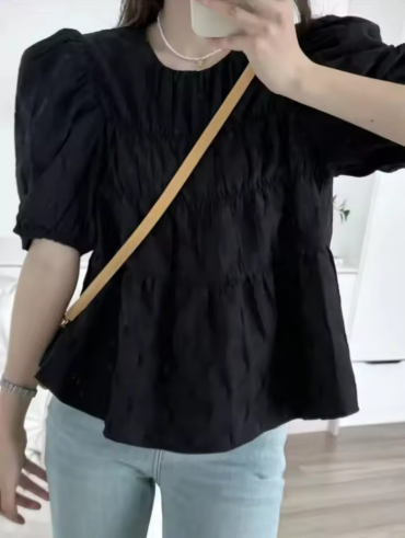 Trendy Women's Beige Blouse