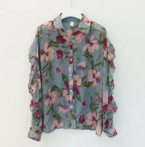 Floral Chiffon Blouse