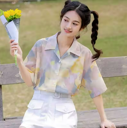 Floral Short-Sleeve Shirt