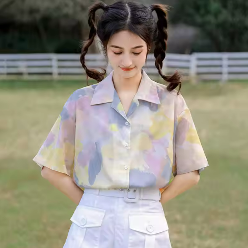 Floral Short-Sleeve Shirt
