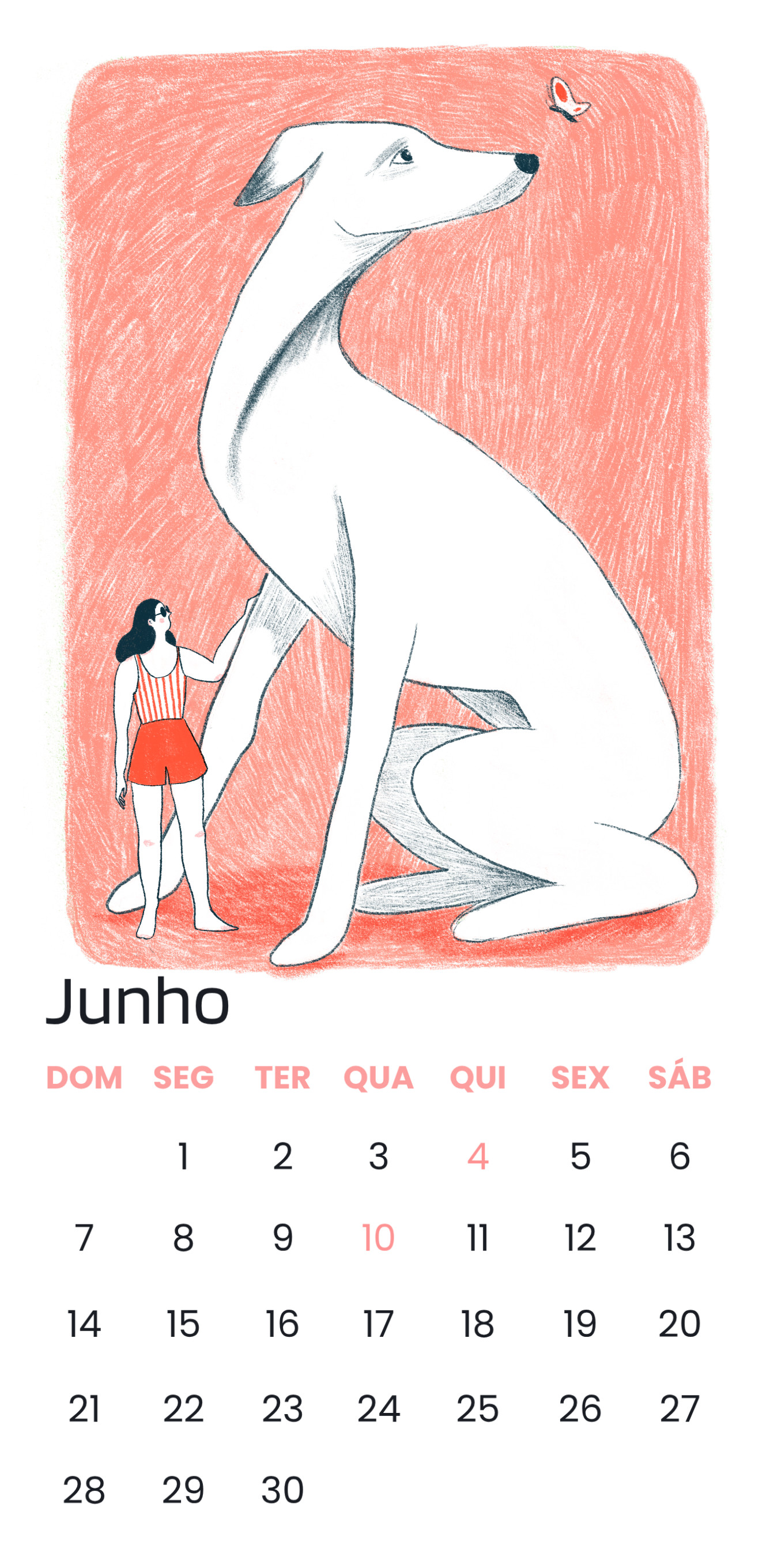 Calendário ilustrado 2026