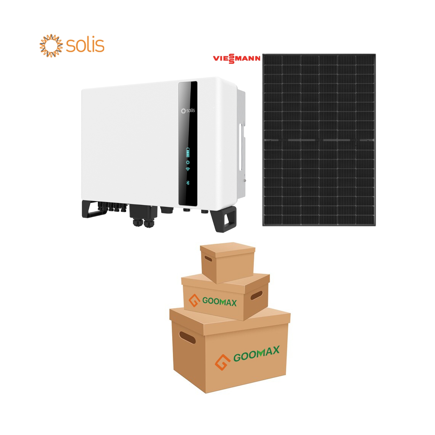 10kW Komplektas Solis S6 Hibridas + Viessmann 440W