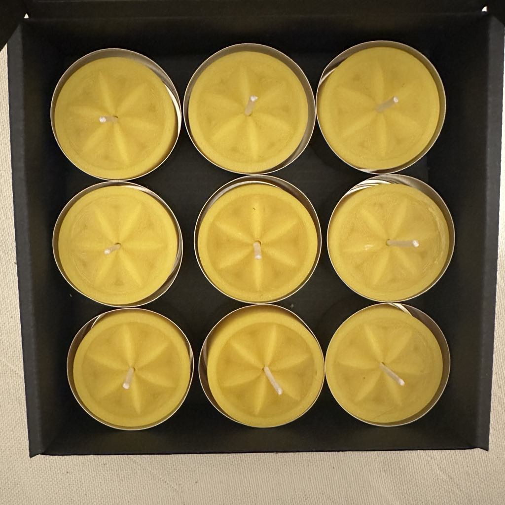 Arbatinės bičių vaško žvakės