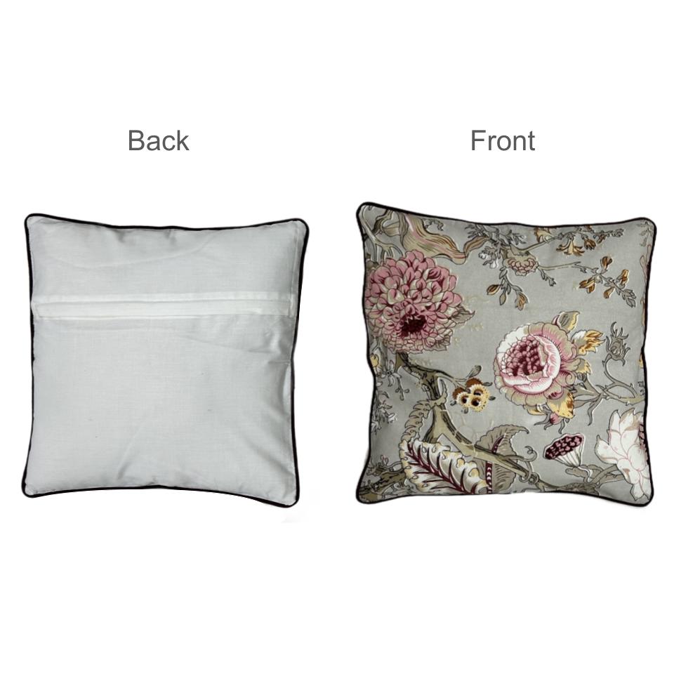 Pale Grey Design Cushion Covers, 200TC Cotton (16"x16")