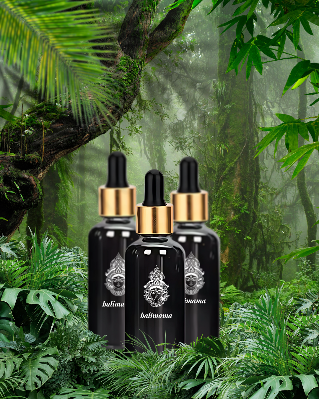 Plaukų aliejus - trys buteliukai