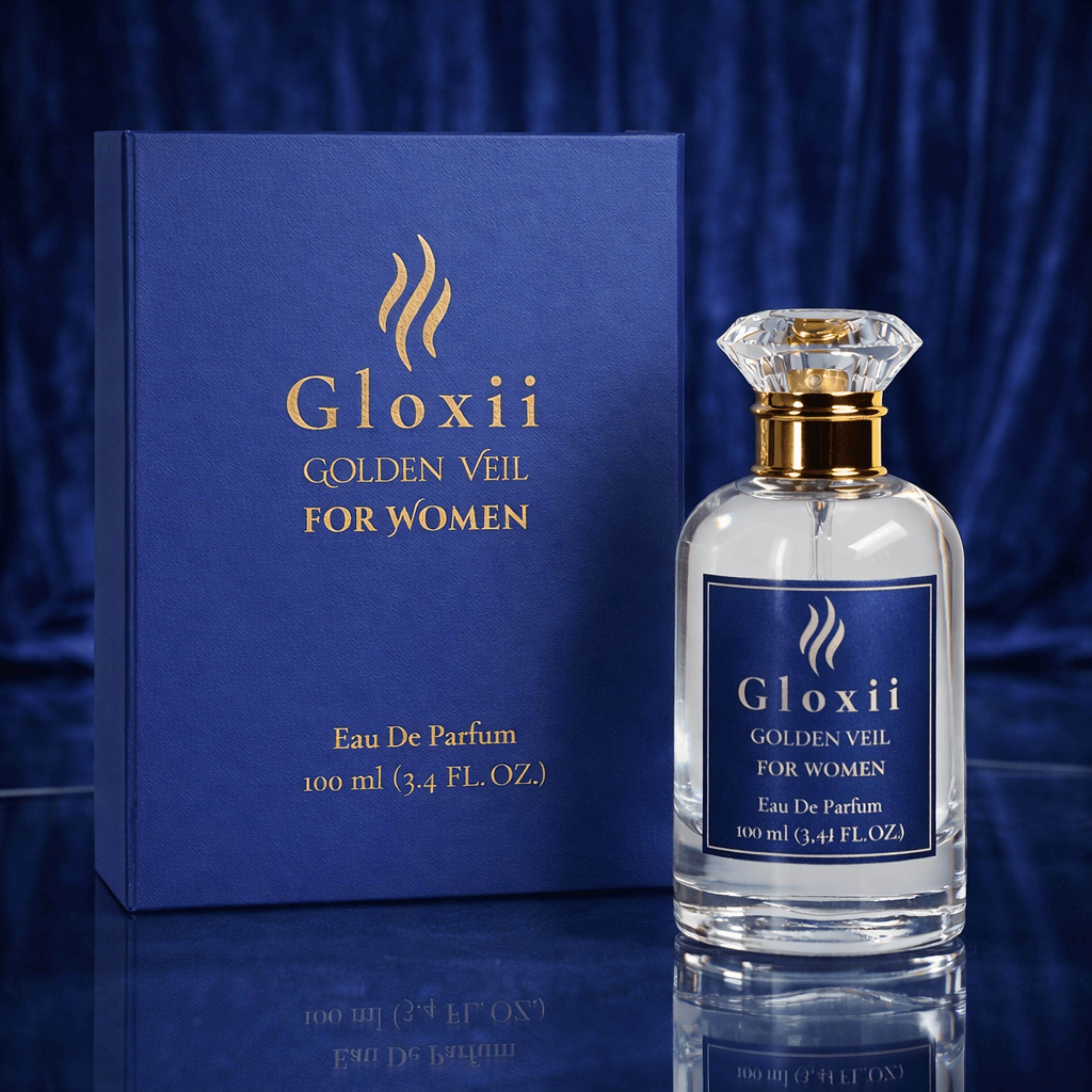 Gloxii Golden Veil – Warm Floral Perfume for Women-100ML