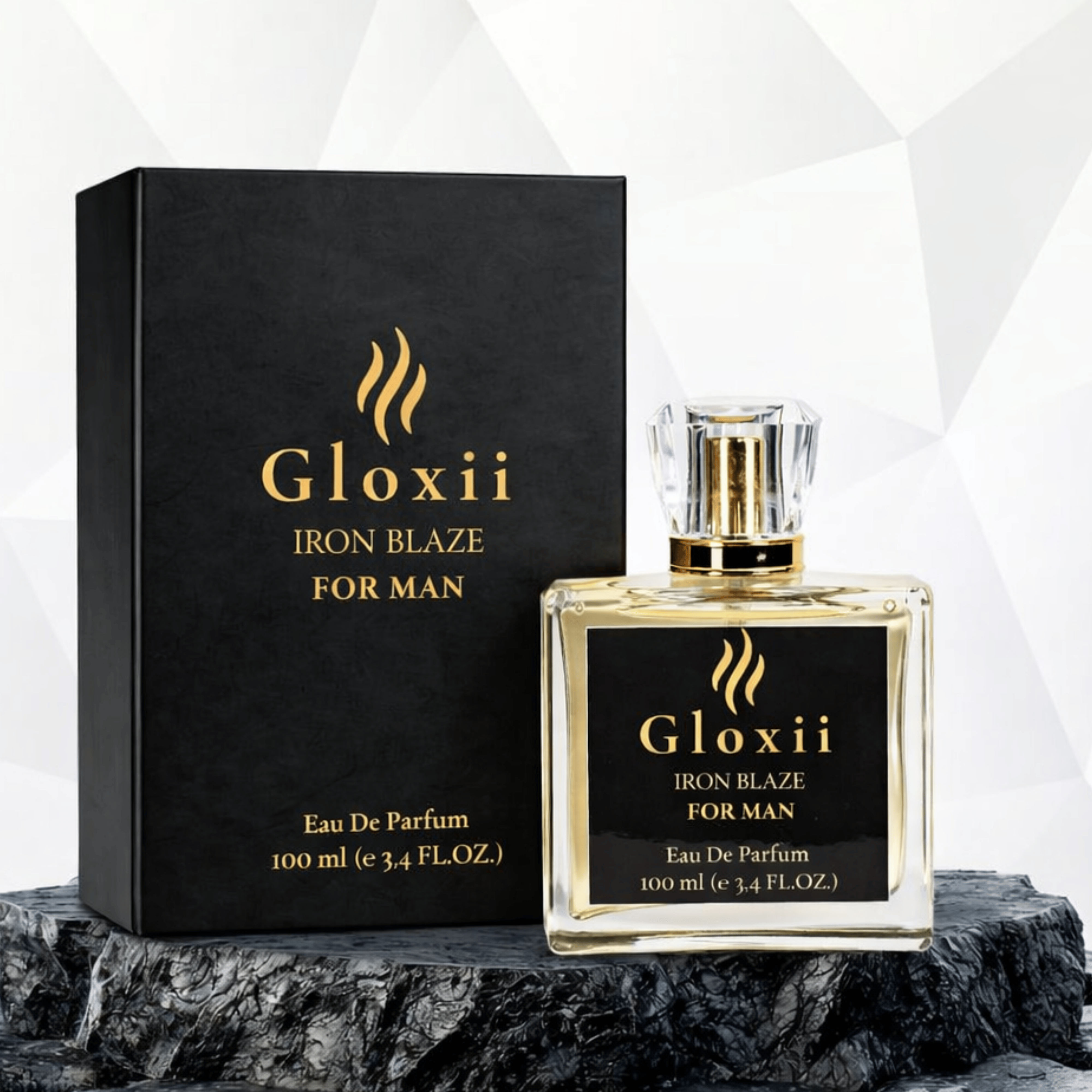 Gloxii Iron Blaze – Smoky Luxury Perfume for Men-100 ML