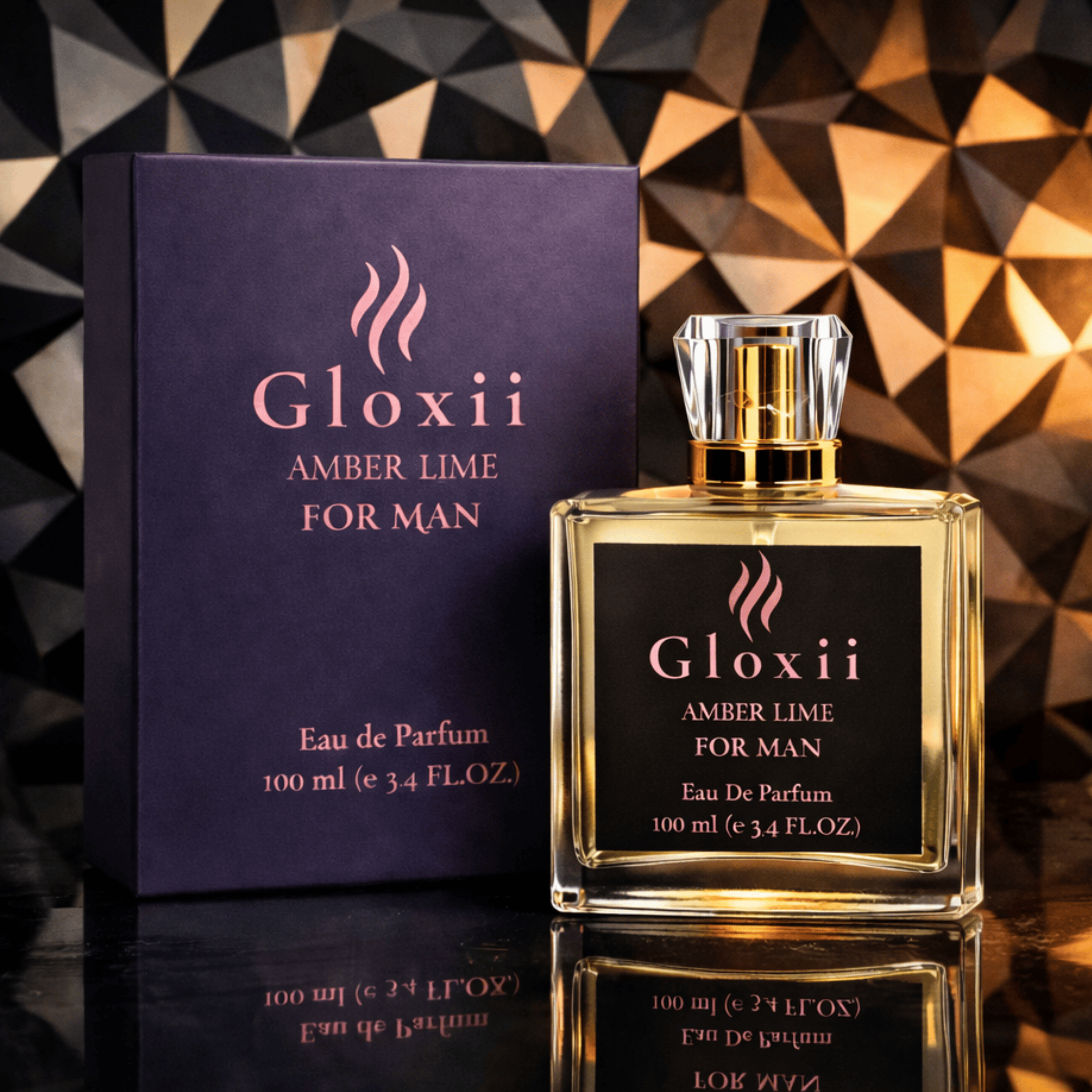 Gloxii Amber Lime – Fresh Citrus Perfume for Men-100 ML