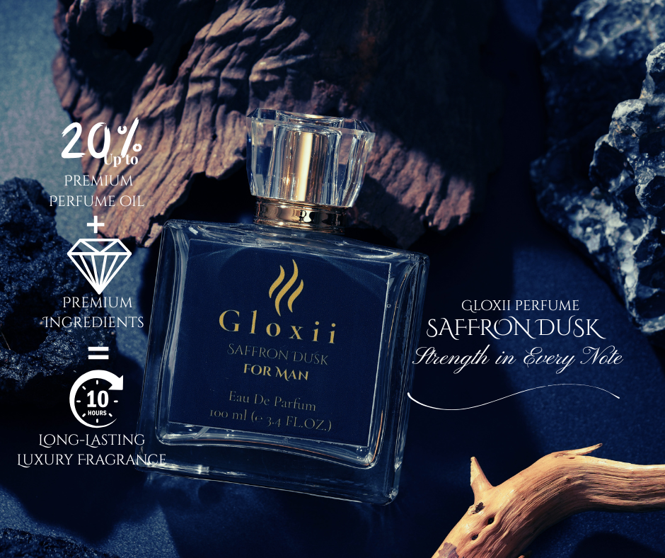 Gloxii Saffron Dusk – Spicy Luxury Perfume for Men