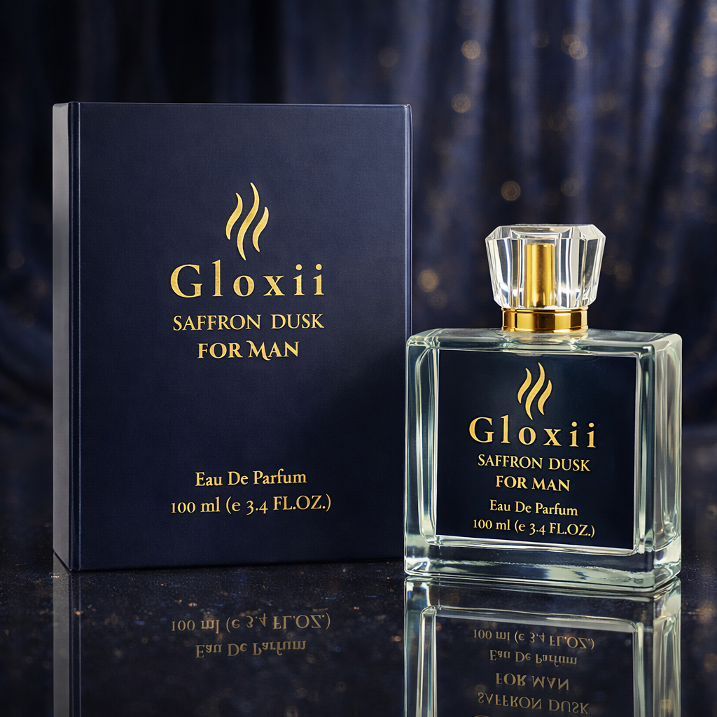 Gloxii Saffron Dusk – Spicy Luxury Perfume for Men-100 ML