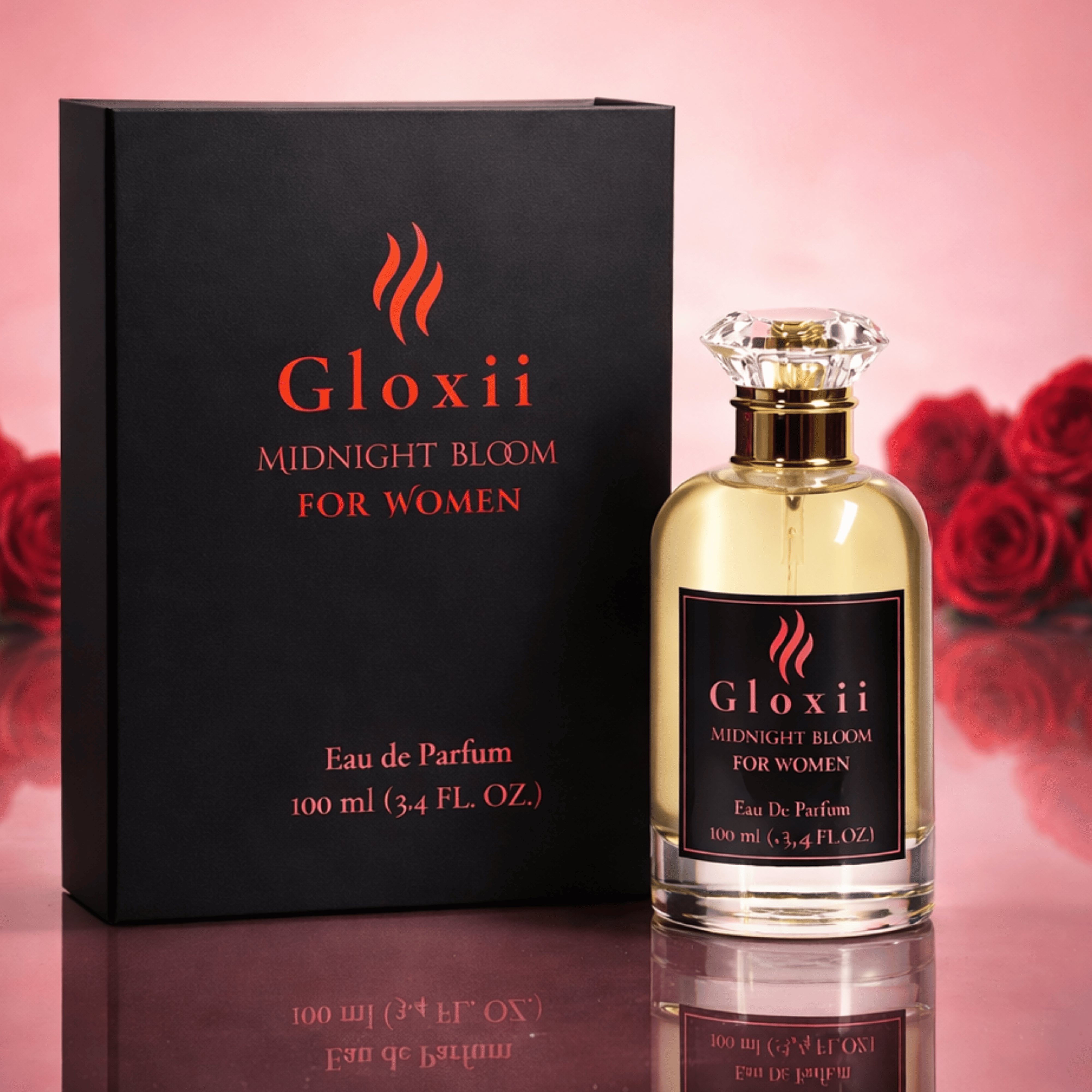 Gloxii Midnight Bloom – Deep Night Floral Perfume for Women -100ML