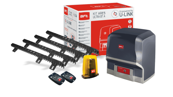 Kit de puerta corredera BFT Ares Ultra BT 24V hasta 1000 Kg