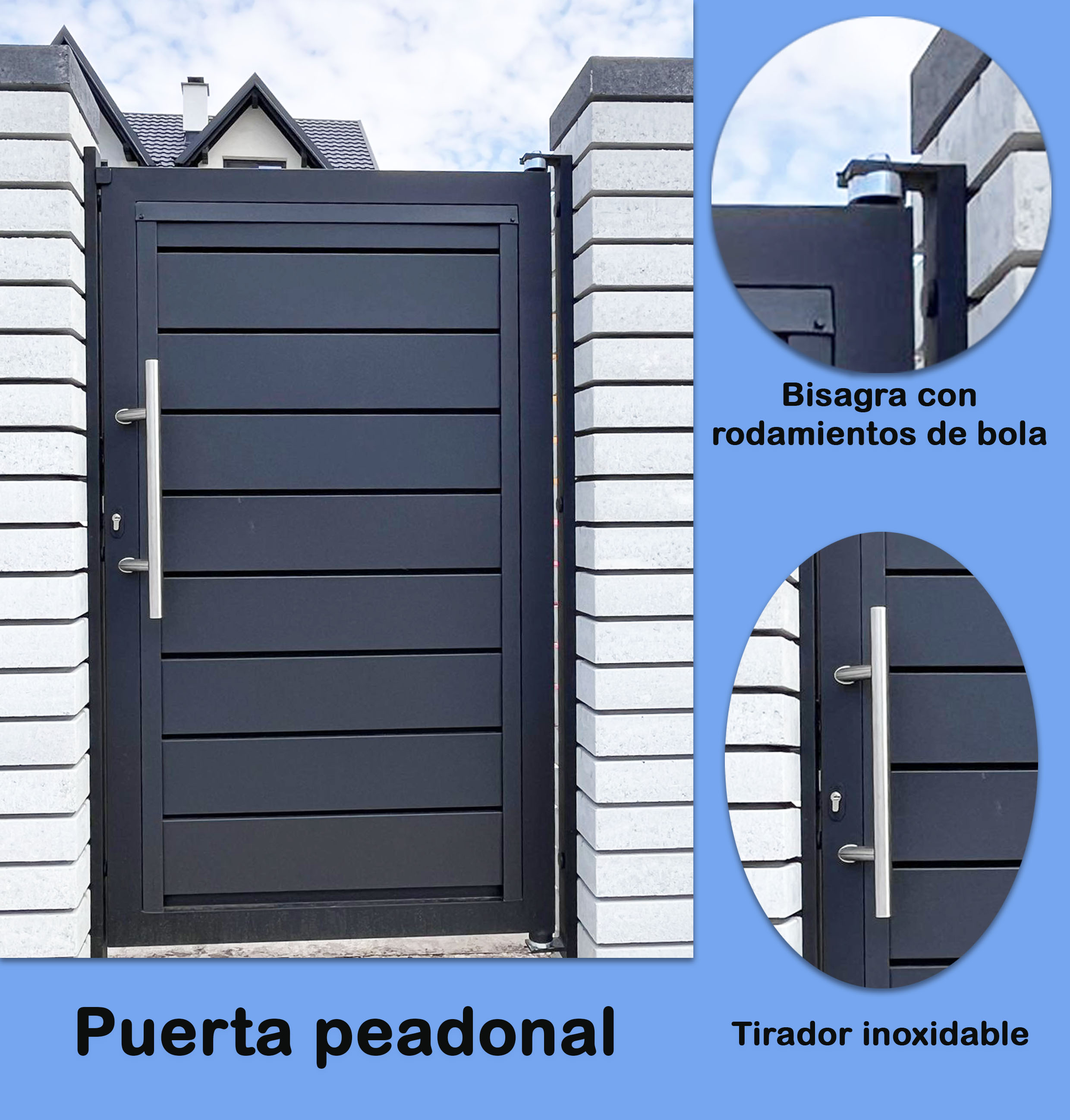 Puerta peatonal  Modelo BAVARIA 