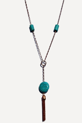 Sautoir turquoise