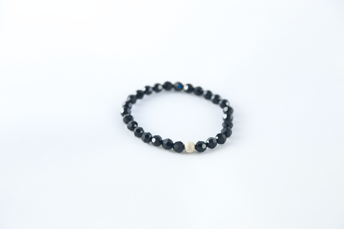 Bracelet en perles PureCrystal® noires